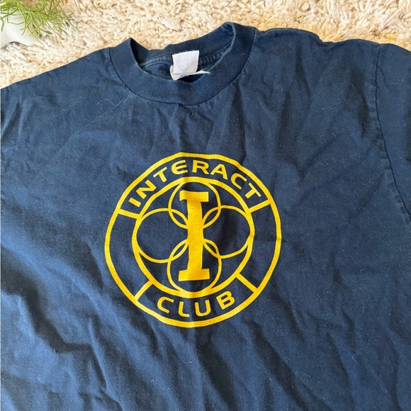 Gildan Tops - Interact club high school social group T-shirt. 
Size medium.